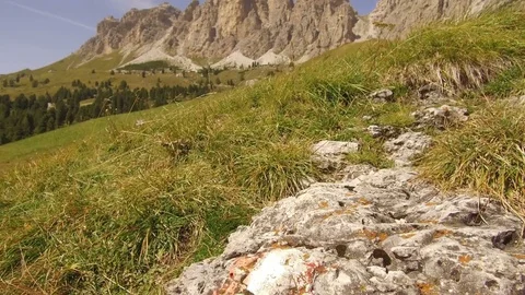 Pan rock with indications Cai Stock Footage 79916064