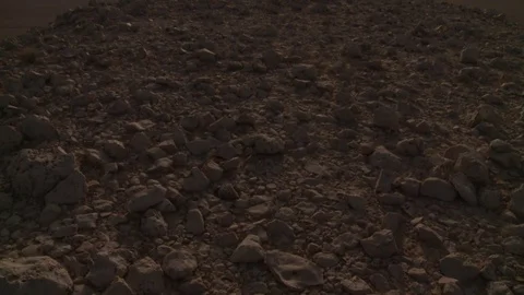 Pan on rocks and desert Stock Footage 73661072