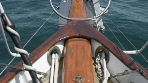 Pan Sailboat Bow Vídeos de archivo 66365802