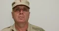 Pan Shoot with Military Person with White Background in a Presentation 4k or 4k+ Resolution