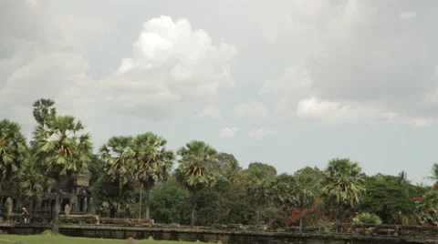 Pan Shot Angkor Wat Temple Stock Footage 42369859