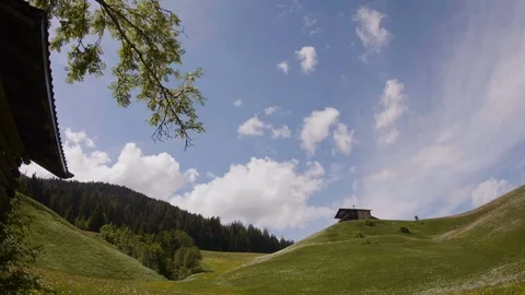 Pan shot in austrian alps. Stock Footage 96742285