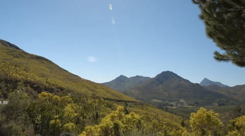 Pan shot of beautiful mountain landscape 動画素材 32241280