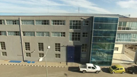 Pan shot of a big building Stock Footage 107192829