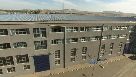Pan shot of a building view starting from the one side of the building Stock Footage 107911806
