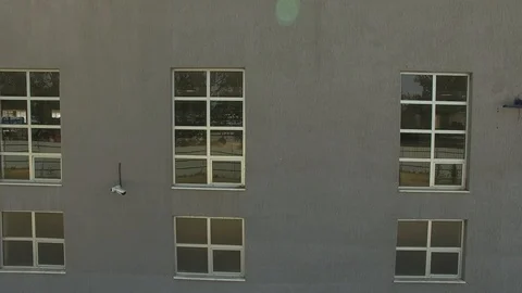 Pan shot of building windows Video stock 107361827