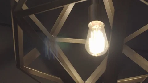 Pan Shot in Decorative Light Stock Footage 125886704