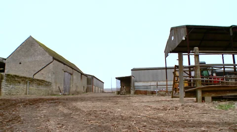 Pan Shot of Farm Video stock 35754570