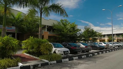 Pan Shot from One Building to Another on Allianze University Campus in Penang Stock Footage 49388103