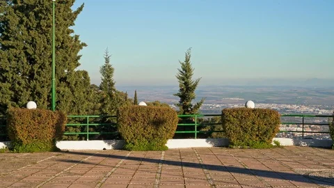 Pan shot panoramic view in Las Ermitas Cordoba 動画素材 124740793