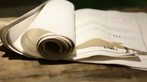 Pan Shot of Paper Roll Stock Footage 34285308