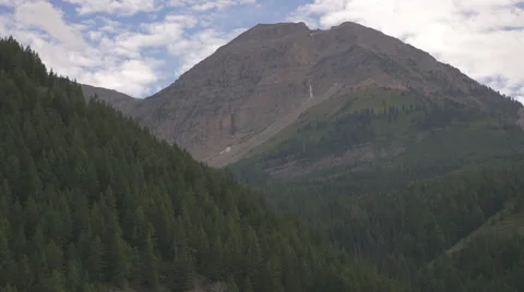 Pan shot of Peak of Mount Timpanogos Stock Footage 62562854