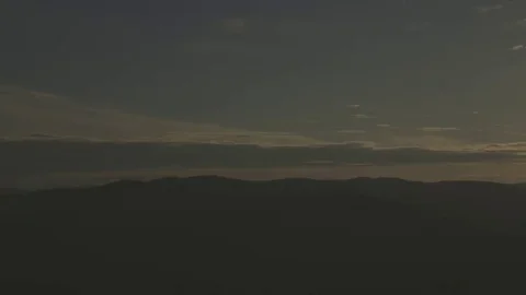 Pan shot to the right of a beautiful sunset. Stock Footage 69210698