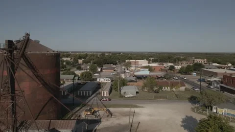 Pan of small town Stock-Footage 165894916