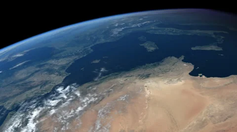 Pan from Souhern to Northern Hemisphere CG Earth 1080p Vídeo Stock 34922409