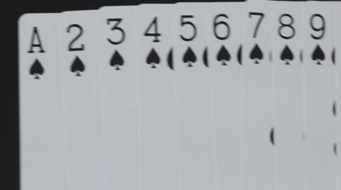 Pan of Spade Playing Cards 動画素材 52945944