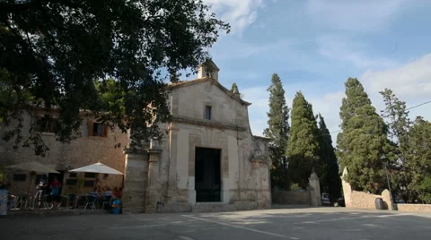 PAN to Spanish Chapel Stock Footage 58800110