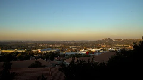 Pan of a Sprawling City co Stock Footage 116747517