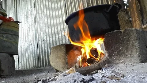 Pan at the stake Stockbeeldmateriaal 82524509