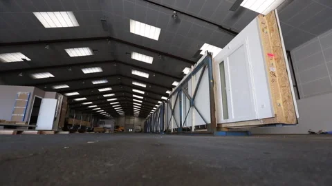 Pan in a storage building Stock Footage 232398031