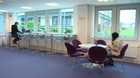 Pan of a study Study area Stock Footage 25859482