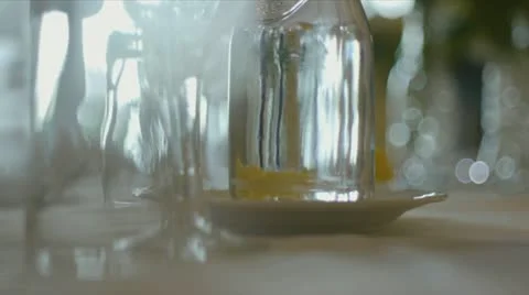 Pan of table Video stock 12577672