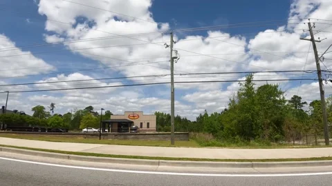 Pan through Grovetown Georgia a fast growing small town usa Stock Footage 185616062