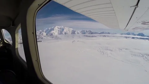 Pan through a small engine airplane Stock Footage 81909675