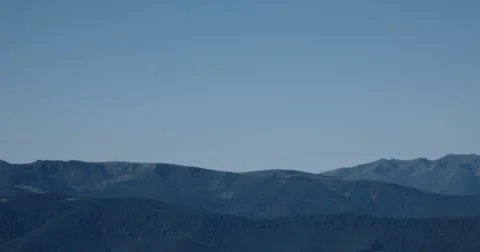 Pan Time Lapse Over Carpathian Mountain Range Vídeo Stock 67056712