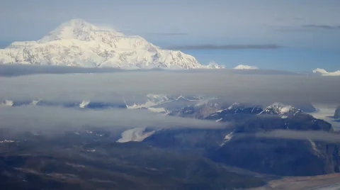 Pan Toward Denali Peak Vídeo Stock 55147460