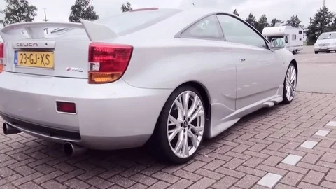 Pan of the Toyota Celica Stock Footage 82068896