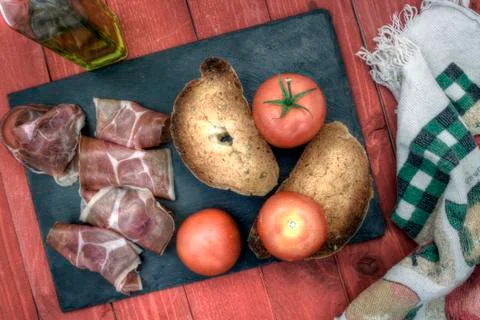 Pan tumaca overhead Stock Photos