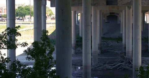 Pan of underpass Stock Footage 89783172