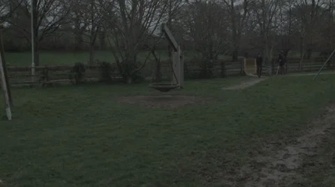 Pan of unicycle Stock Footage 38839447