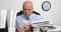 Pan View Accountant Count Euro Cash Man Count Eur Bills Payment Earnings Payday 4k or 4k+ Resolution