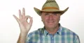 Pan View Agronomist Smiling Looking Camera Happy Winner Hand Gesture Job Done 4k or 4k+ Resolution