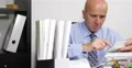 Pan View Businessman Calculating Invoice Earnings Accountant Work Index Audit 4k or 4k+ Resolution