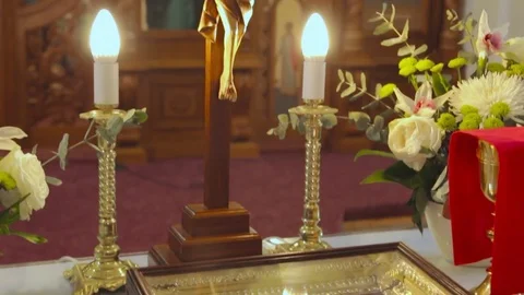 Pan View in Church Video stock 71303395