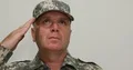 Pan View Close Up Soldier Salute Military Position Army Representative Image 4k or 4k+ Resolution