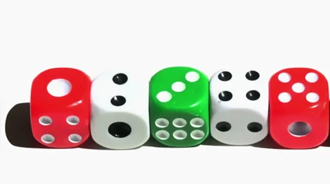 Pan view on dice Stock Footage 39908736