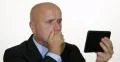 Pan View Disappointed Manager Accessing Mail Box Tablet Read Message Bad News 4k or 4k+ Resolution