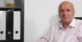 Pan View Happy Business Man Talk Looking TV Camera Conversation Speech Report 4k or 4k+ Resolution