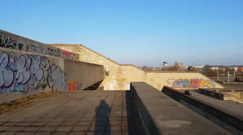 Pan view from linnahall rooftop, towards Tallinn, Estonia Stock Footage 68355174