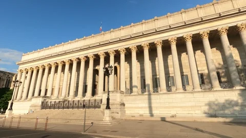 Pan view of Palace of the twenty-four columns Video stock 242942982