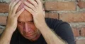 Pan View Sad Man Frustration Mad Problem Stressed People Unhappy Brick Wall 4k or 4k+ Resolution
