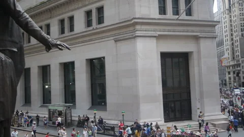 PAN OF WALL STREET 스톡 동영상 192924000