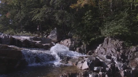 Pan waterfall 1 Stock Footage 91360792