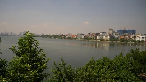 Pan of the westlake Stock Footage 108451571