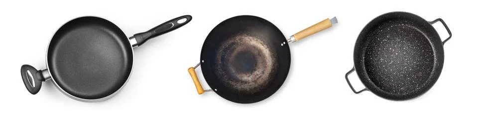 Pan with white background. Stock Photos