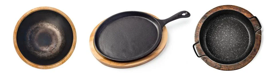 Pan with white background. Stock Photos